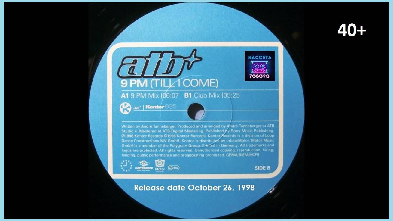 ATB - 9 PM (Till I Come) (1998)