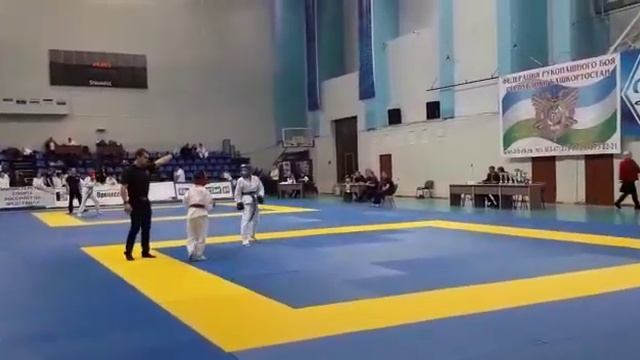 Первенство РБ по рукопашному бою.Даутов Вадим ( синий угол).г.Уфа 2020г.