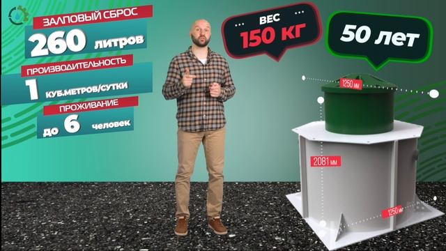 СЕПТИК Коловеси на 5 человек для загородного дома, дачи. под ключ за 1 день #септик #строительство смотреть онлайн