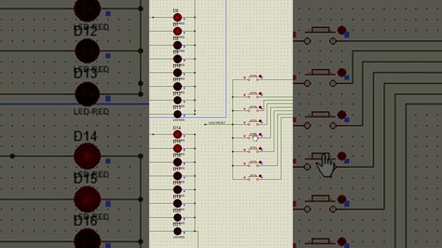 proteus shift register