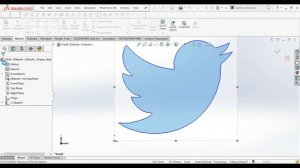 solidworks twitter logo sketch picture autotrace