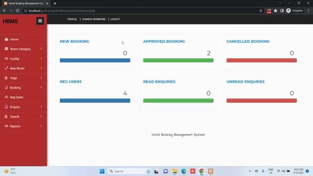 Hotel Booking Management System Using PHP and MySQL V2 |  PHPGurukul