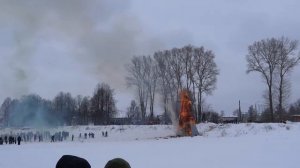 Масленица 2018 в Вологде. Сожжение чучела.