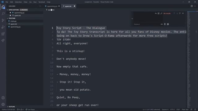 How to create Spam bot with 5 lines of code || Python