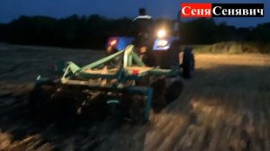 SOLIS RX 50 и тяжелая дисковая борона 2.10, СОЛИС РХ 50 с дисковой бороной пашет в поле
