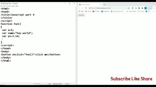 How to declare variable using JavaScript || Variable declaration using JavaScript || Define variabl