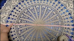 265 Довязала салфетку 🧶ВязоVLOG  2 часть #салфеткакрючком #вязание #салфетка