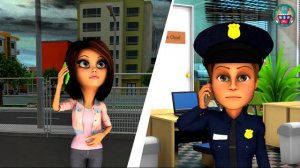 Police and thief Cartoon. Police car for child. Police cooper. Police catch thief. Race Car kids