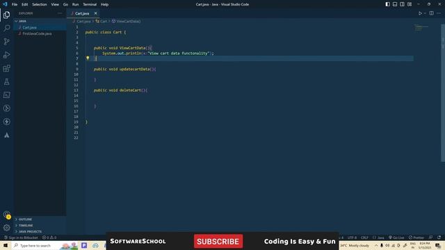 Java Tutorial for Beginners (Local Setup, Class & Methods), Java In Telugu, Java Full Course, Codin