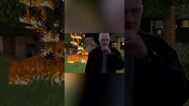 Walter White in Minecraft village смотреть онлайн