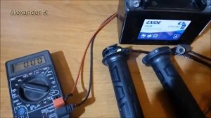 Грипсы для мотоцикла с подогревом, тест нагрева и тока
