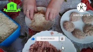Картофельное пюре и котлеты с картошкой в фарше.