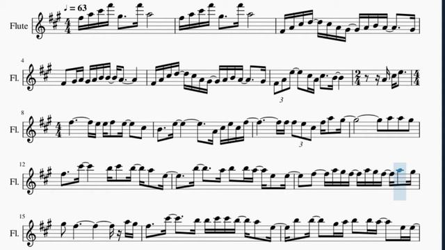 Flute Sheet Music: How to play Speechless by Naomi Scott смотреть онлайн