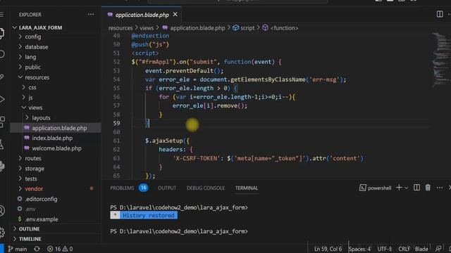 Laravel submit form using Ajax with form validation | Send form data using Ajax | jQuery Ajaxform