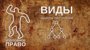 Виды объектов преступления