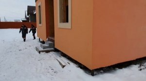 Внешняя отделка Дома из СИП панелей. Мин. вата 100 мм. и штукатурка. Как вам?