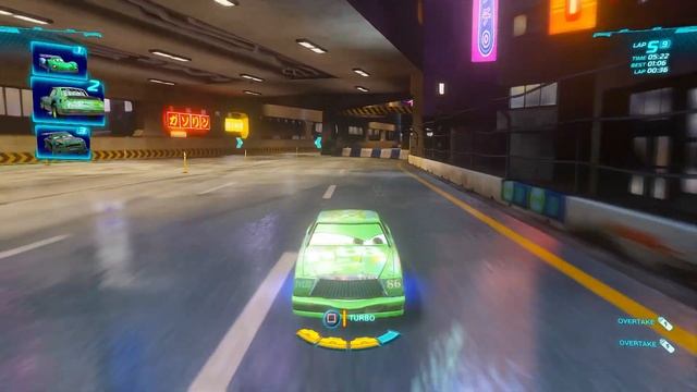 Cars 2 The Video Game | Chick Hicks - Battle Race (Going Ballistic) | Ginza Sprint 9 Laps смотреть онлайн