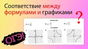 Установите соответствие между формулами и графиками | ОГЭ Ященко