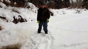 Зимняя рыбалка сеть под лед