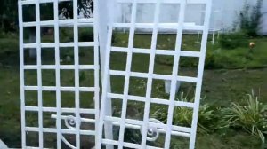 Опоры для плетистых роз. Лето 2021.