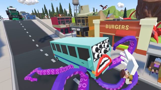 JUMBO JOSH Escapes and Chases Me! in Tiny Town смотреть онлайн