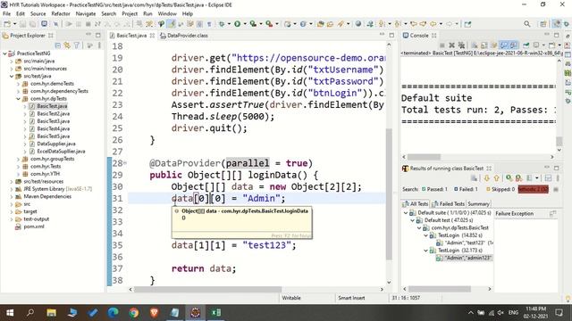 P21 - Parallel execution with DataProvider in TestNG | TestNG | Testing Framework | смотреть онлайн