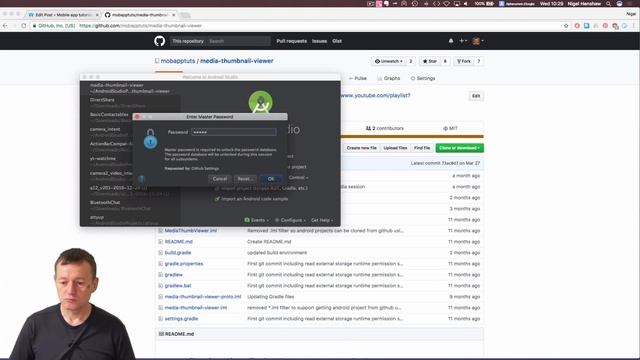 Android tutorial sharing images application: Part 1 - Importing github project using android studio