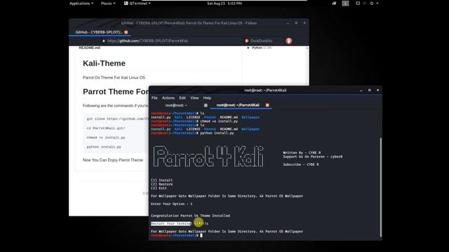 Parrot Theme For Kali  4K Wallpaper  Terminal  2020