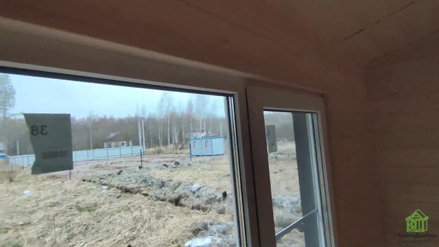 Одноэтажный недорогой каркасный дом 8×9 м.