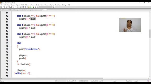 Tic Tac Toe Game in C Programming | TechVidya| Mini project in C language| Step by step tutorial