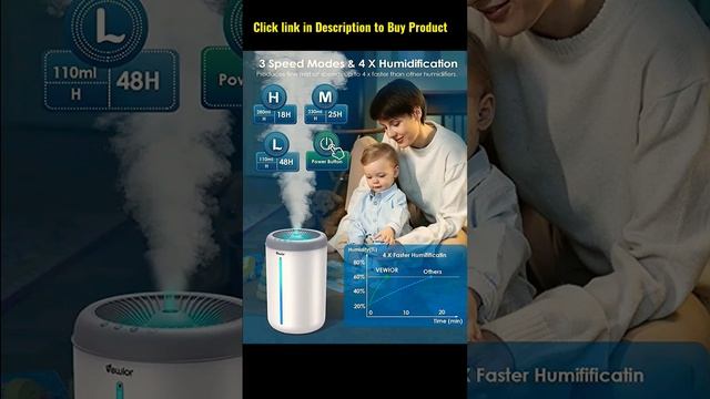 VEWIOR Bedroom Humidifier is a product that can help maintain optimal air humidity levels