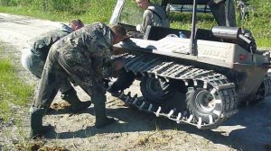 Установка гусеницы на MAX IV