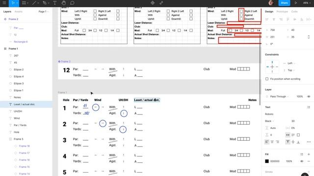 Собираю в Фигме таблицу для заполнения игроками в гольф (Совет) смотреть онлайн