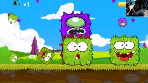 RED BALL 4 : (2 AMONG US + 3 OM NOM ) BALL 'FUSION BATTLE' with 5 COLOR OM NOM BOSSES VOLUME 1 & 5