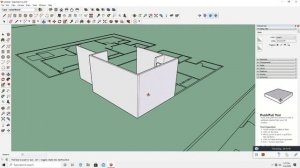 Sketchup tutorial import AutoCAD dwg plan to Sketchup make wall