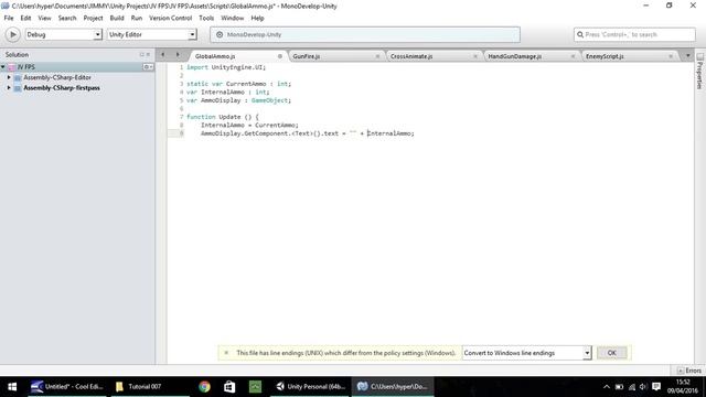 How To Make An FPS - Unity Tutorials - Part 007 - Ammo Levels & UI смотреть онлайн