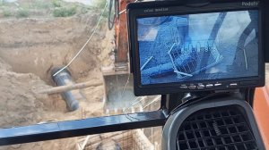 эксковатор DOOSAN 180 обзор камер на рукояти и задней