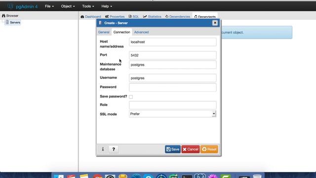 Creating a PostgreSQL database with pgAdmin and logging into it смотреть онлайн