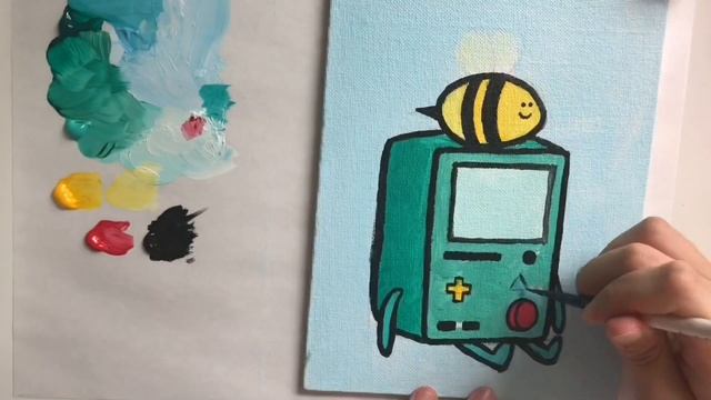 how to paint bmo from adventure time | toastypaint смотреть онлайн