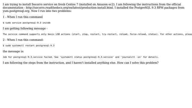 Unix & Linux: Centos 7 - Trying to install postgresql (from postgresql.org) (2 Solutions!!) смотреть онлайн