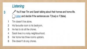 STARLIGHT 6 module1g page18 exercise 3 LISTENING