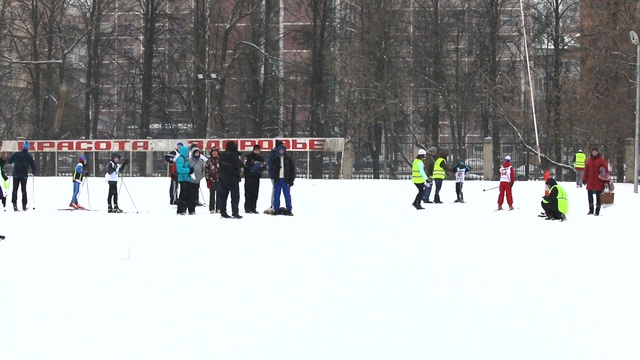 Лыжное будущее Москвы 2016 забег девочки 8 лет