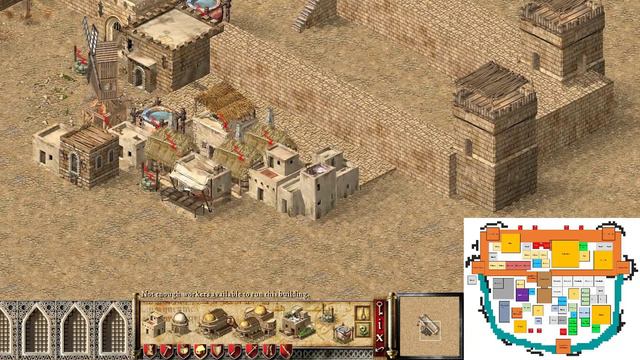 How to build Abbot's 4 tower simple castle 🏰 in Stronghold Crusader смотреть онлайн