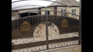 ВОРОТА   с элементами ковки своими руками