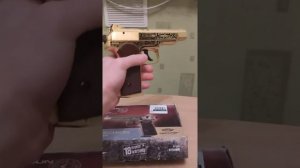 Обзор на золотой Стечкин от Gletcher. Золотой пневмат стечкин.Gletcher gold APS. Золотой АПС