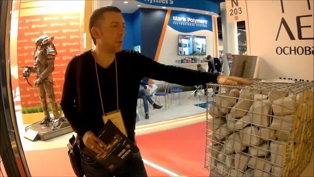 MosBuild 2018 - Часть 3. Габионы, забор из камня, ландшафтный камень из Греции смотреть онлайн