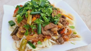 Знаменитый узбекский ЛАГМАН - необычайно вкусно!