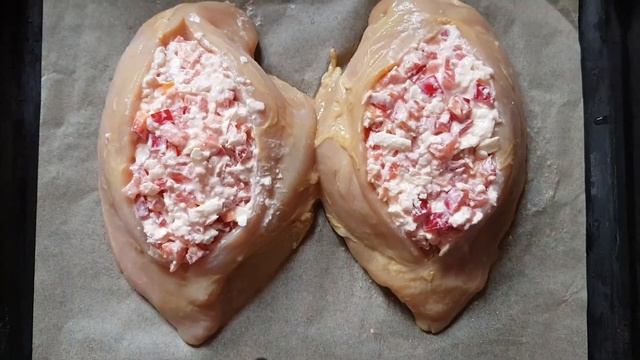 СОЧНАЯ ФАРШИРОВАННАЯ КУРИНАЯ ГРУДКА