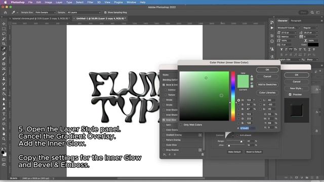 Liquid Chrome Text Effect in Adobe Photoshop