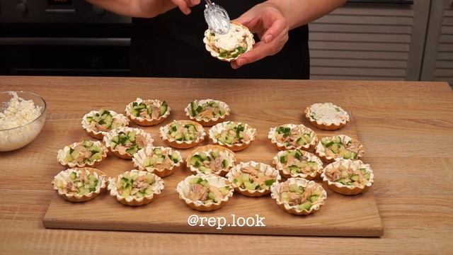 Тарталетки "хочу суши" для тех, кому лень готовить. Начинка для тарталеток